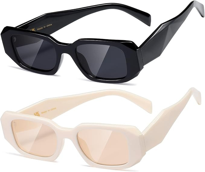 kimorn Rectangle Sunglasses for Women Men Trendy Retro Trendy Sun Glasses 90’s Vintage Square F... | Amazon (US)