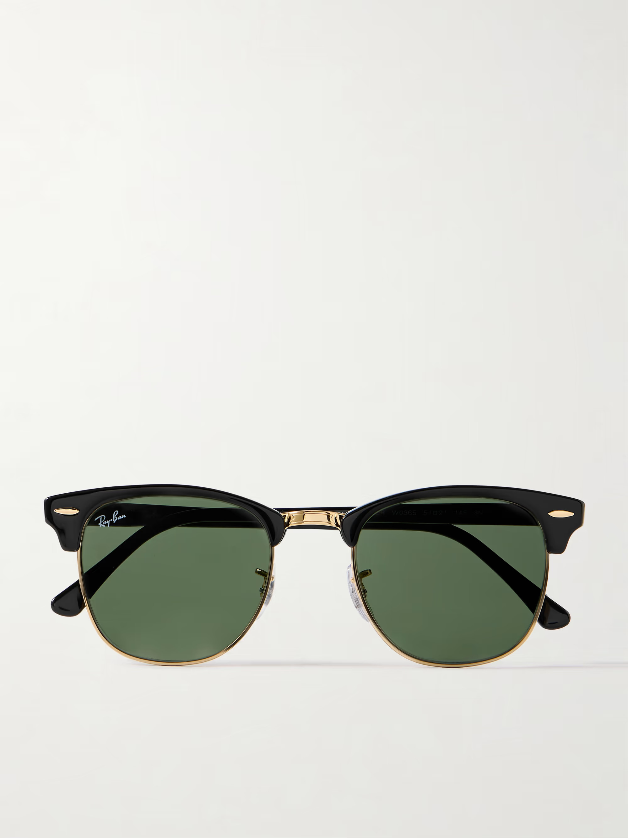 Clubmaster D-frame acetate and gold-tone sunglasses | NET-A-PORTER (UK & EU)