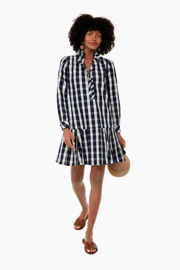 Navy Check Tate Dress | Tuckernuck (US)