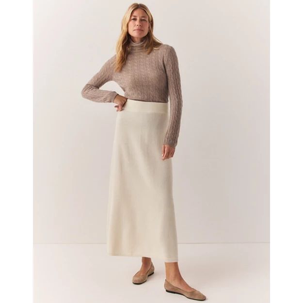 Wool Knitted Midi Skirt | The White Company (UK)
