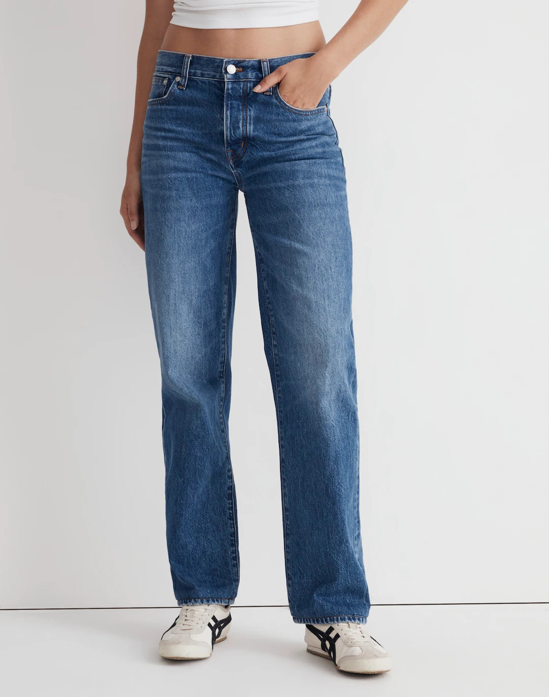 Low-Slung Straight Jeans | Madewell