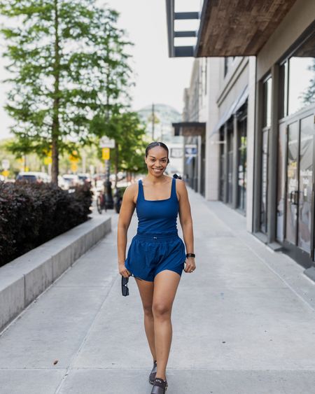 Abercrombie activewear. Romper with a built in bra and shorts. 

#LTKstyletip #LTKfitness #LTKActive