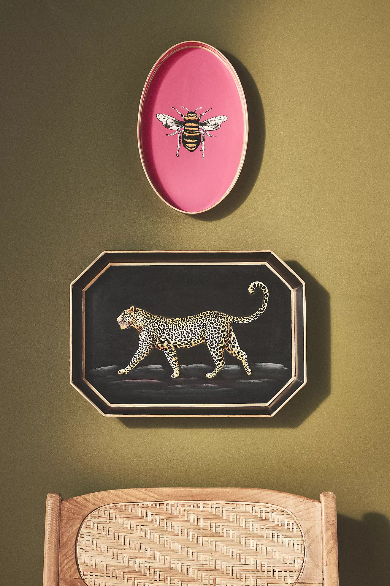 Les Ottomans Handpainted Leopard Tray | Anthropologie (US)