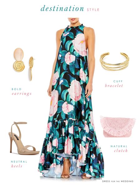 Spring wedding guest dress, wedding guest outfit, Destination wedding guest outfit, maxi dress for wedding guest, 
Beach wedding guest dress 
Floral dress 
Mac Duggal dress
Black floral dress 
Pink clutch
Cuff
Bracelet 
Neutral heels 
Nordstrom dress 
Floral maxi dress 

Follow my shop @dressforthewed on the @shop.LTK app to shop this post and get my exclusive app-only content!


#LTKmidsize #LTKwedding #LTKSeasonal