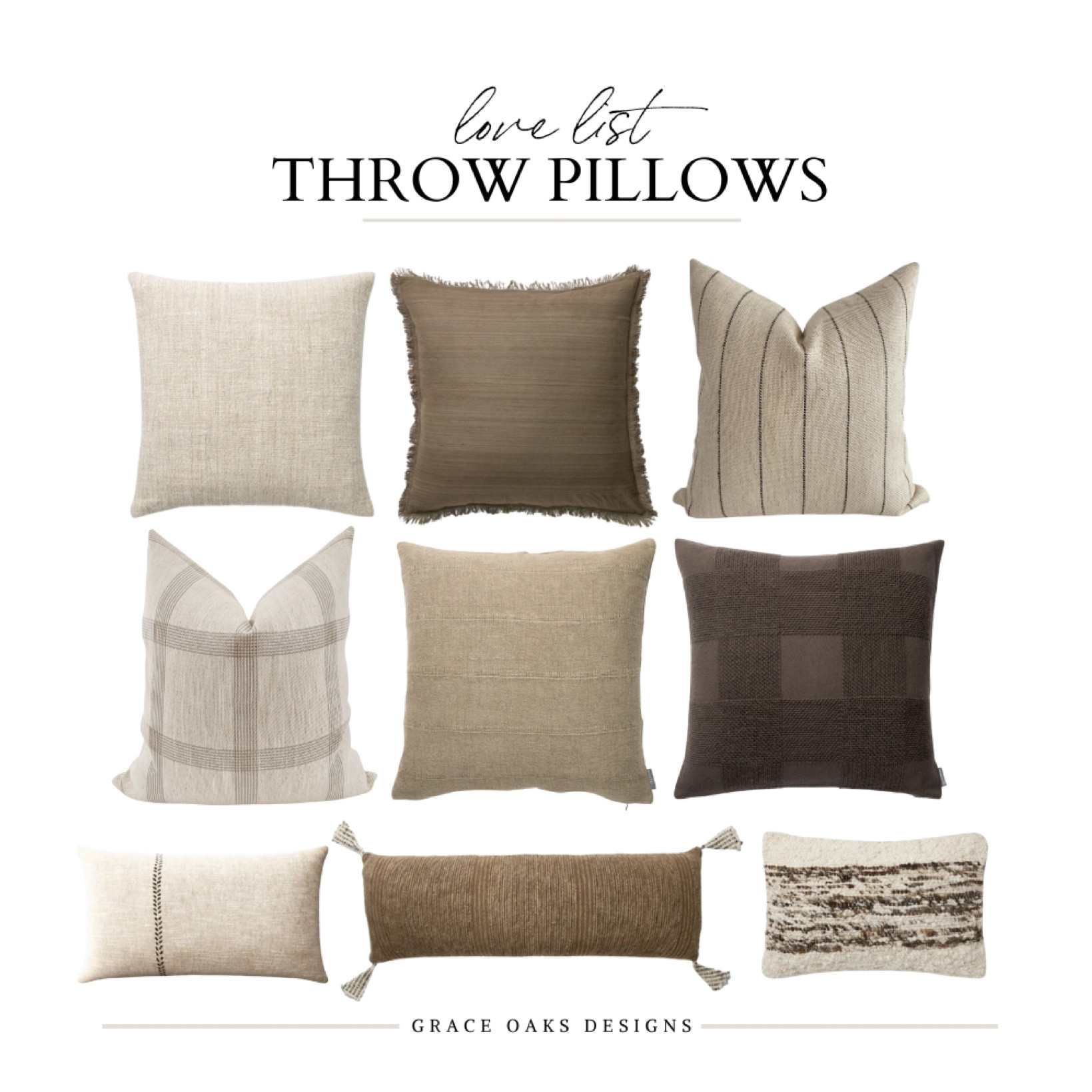 neutral throw pillows - easily mix & match to make the perfect pillow combo. 
TIP: use 1 size bigger insert than pillow cover for a full pillow!


#LTKFindsUnder50 #LTKHome #LTKStyleTip