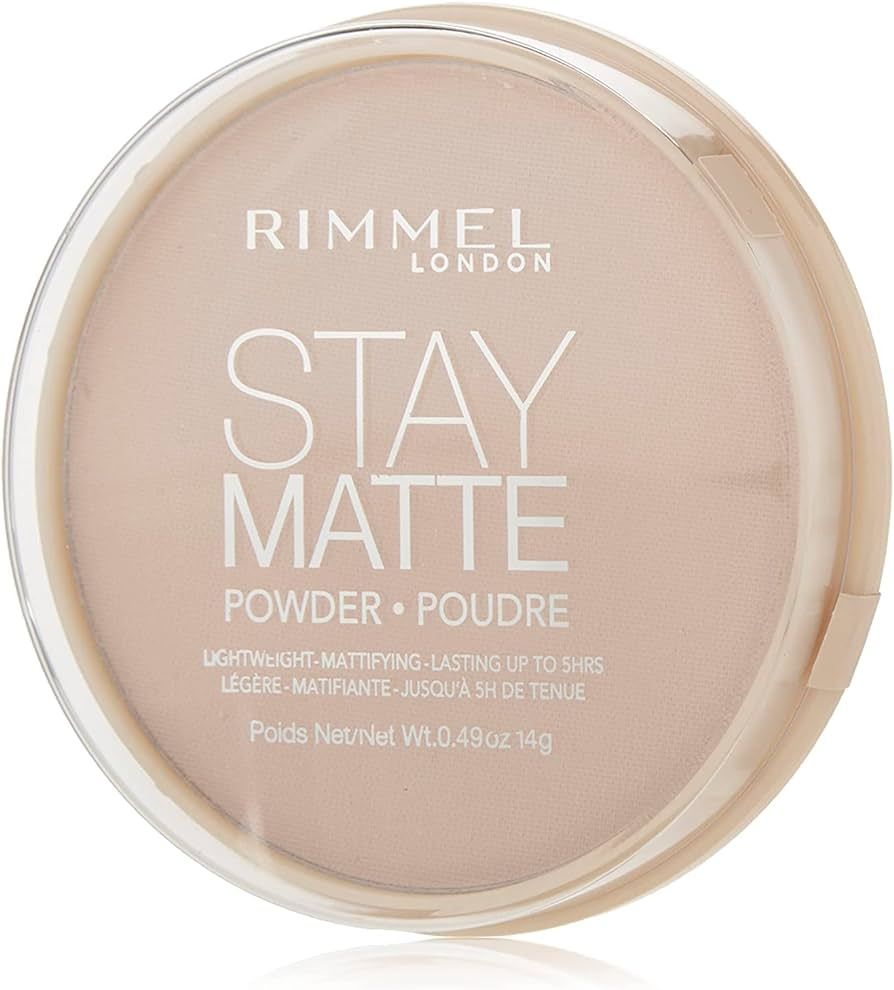 Rimmel London Stay Matte - 003 Natural - Pressed Powder, Lightweight, High Coverage, Shine Contro... | Amazon (US)