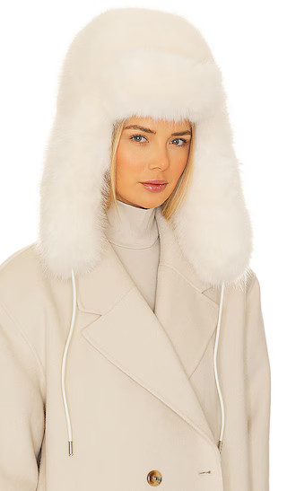 The Lauren Trapper Hat in Whisper White | Revolve Clothing (Global)