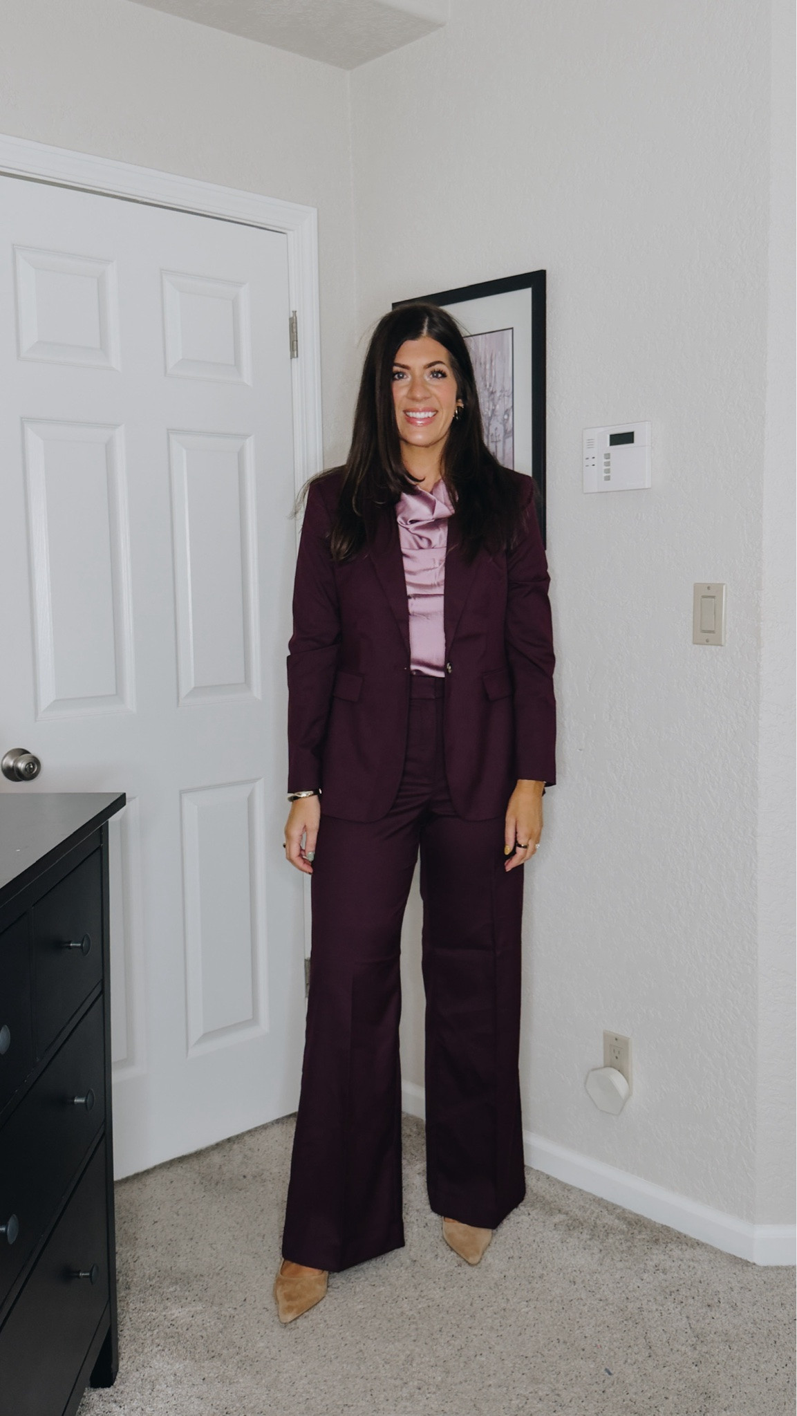 Wearing a size small in the top, a 6 in the blazer, and a an 8 in the pants

Summer to fall workwear, fall workwear, office outfit, midsize workwear, business casual outfit, fall office style, work outfit ideas, transitional workwear

#LTKOver40 #LTKMidsize #LTKWorkwear