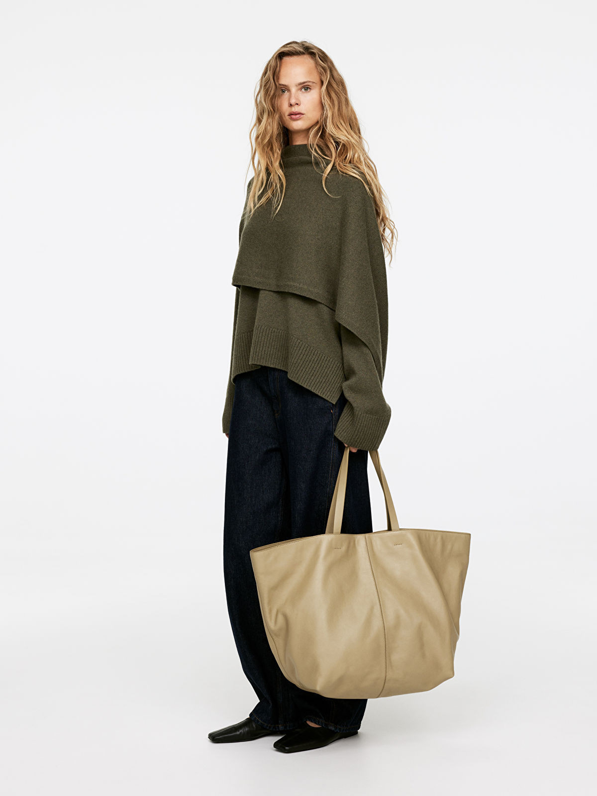 Leather Tote Bag | ARKET (EU)