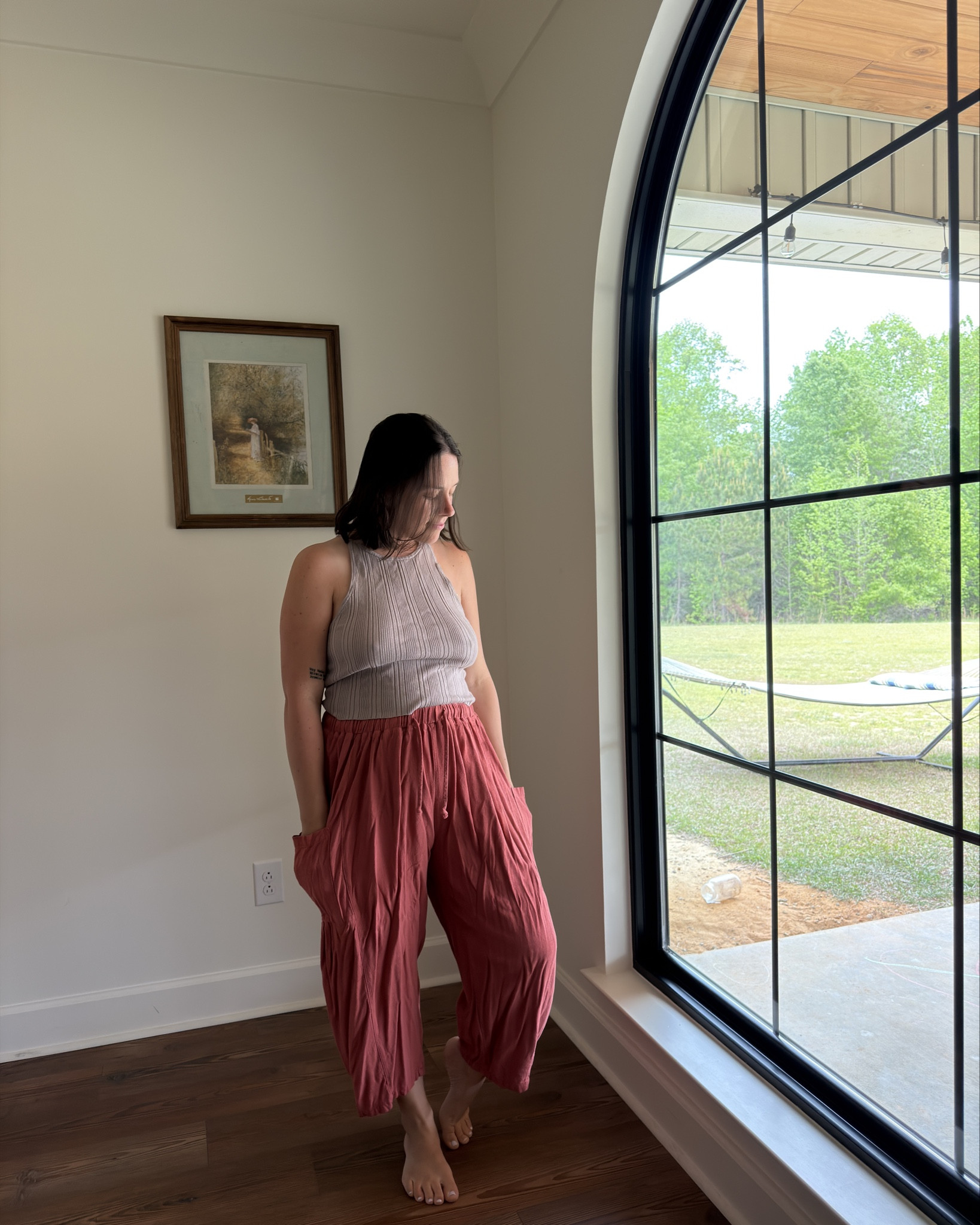 100% cotton and I loveee them (ignore the wrinkles lol) they come out 

#LTKSaleAlert #LTKootd