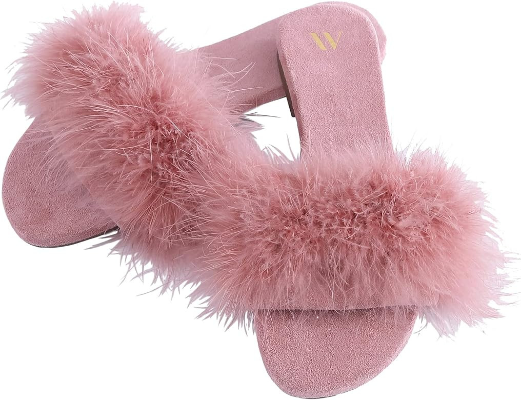 Amélie Home Mothers Day Gifts for Mom from Daughter Son Fashion Slide Slippers Furry Turkey... | Amazon (US)