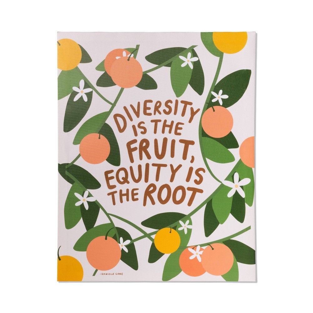 16""x20"" Diversity is the Fruit Canvas Wall Art - DesignWorks Ink | Target