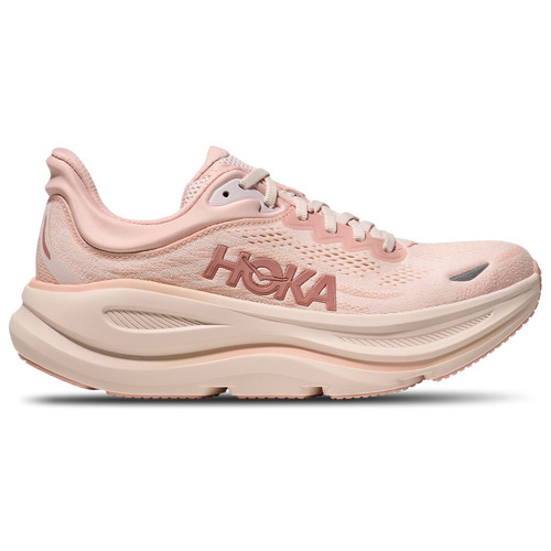 HOKA Womens HOKA Bondi 9 - Womens Running Shoes Rose Latte/Rose Cream Size 8.0 | Champs Sports