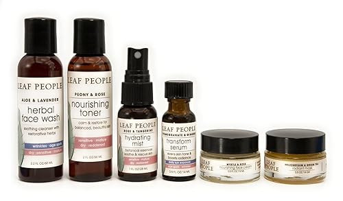 Leaf People Complete Peony Rose Nourishing Skin Care 6 piece Kit | Amazon (US)