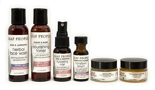 Leaf People Complete Peony Rose Nourishing Skin Care 6 piece Kit | Amazon (US)