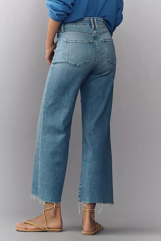 PAIGE Anessa High-Rise Crop Wide-Leg Jeans | Anthropologie (US)