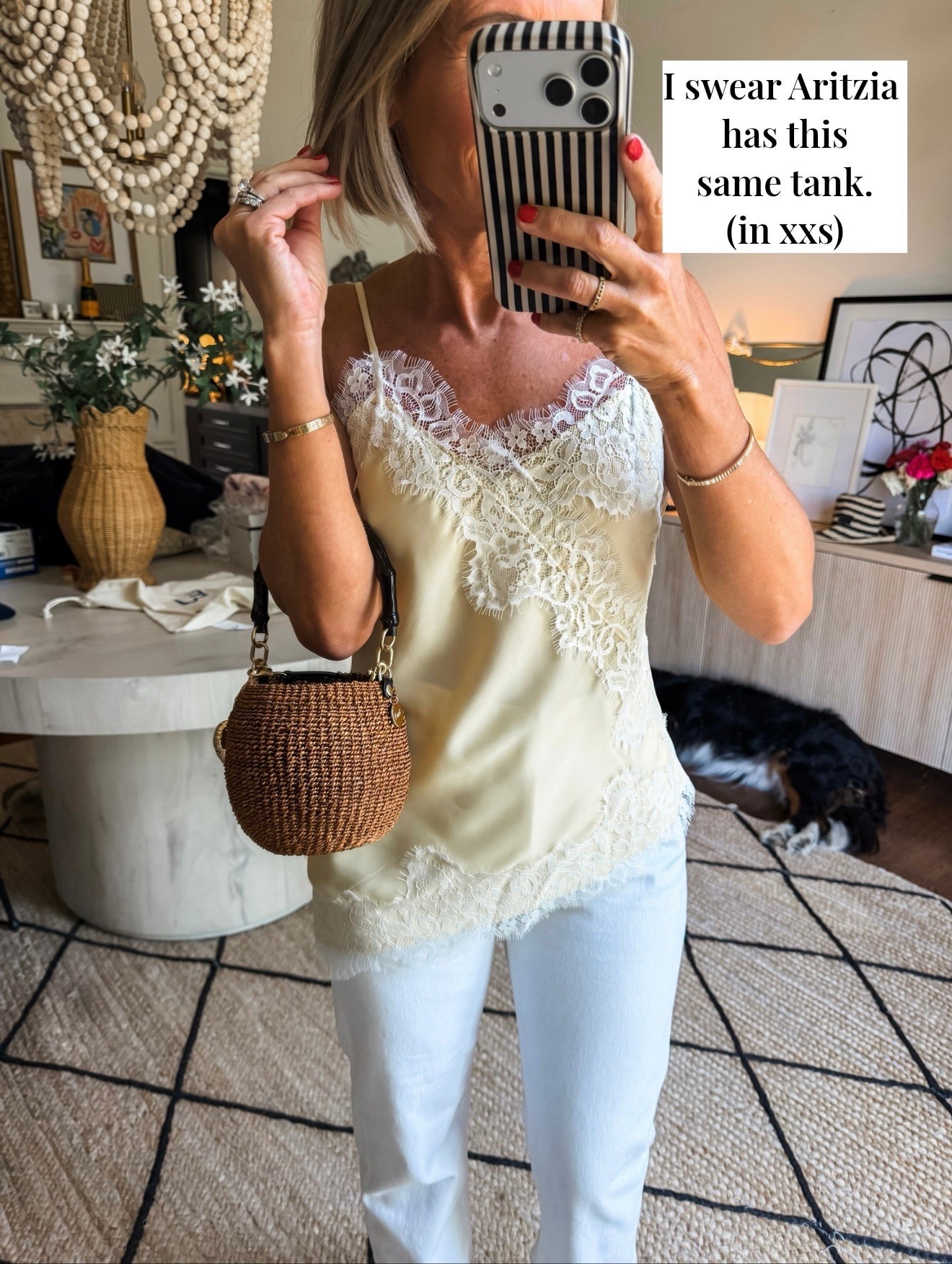 Date night look
white jeans in my bigger denim size
Silk and lace tank in xxs

#LTKootd #LTKgrwm #LTKOver40