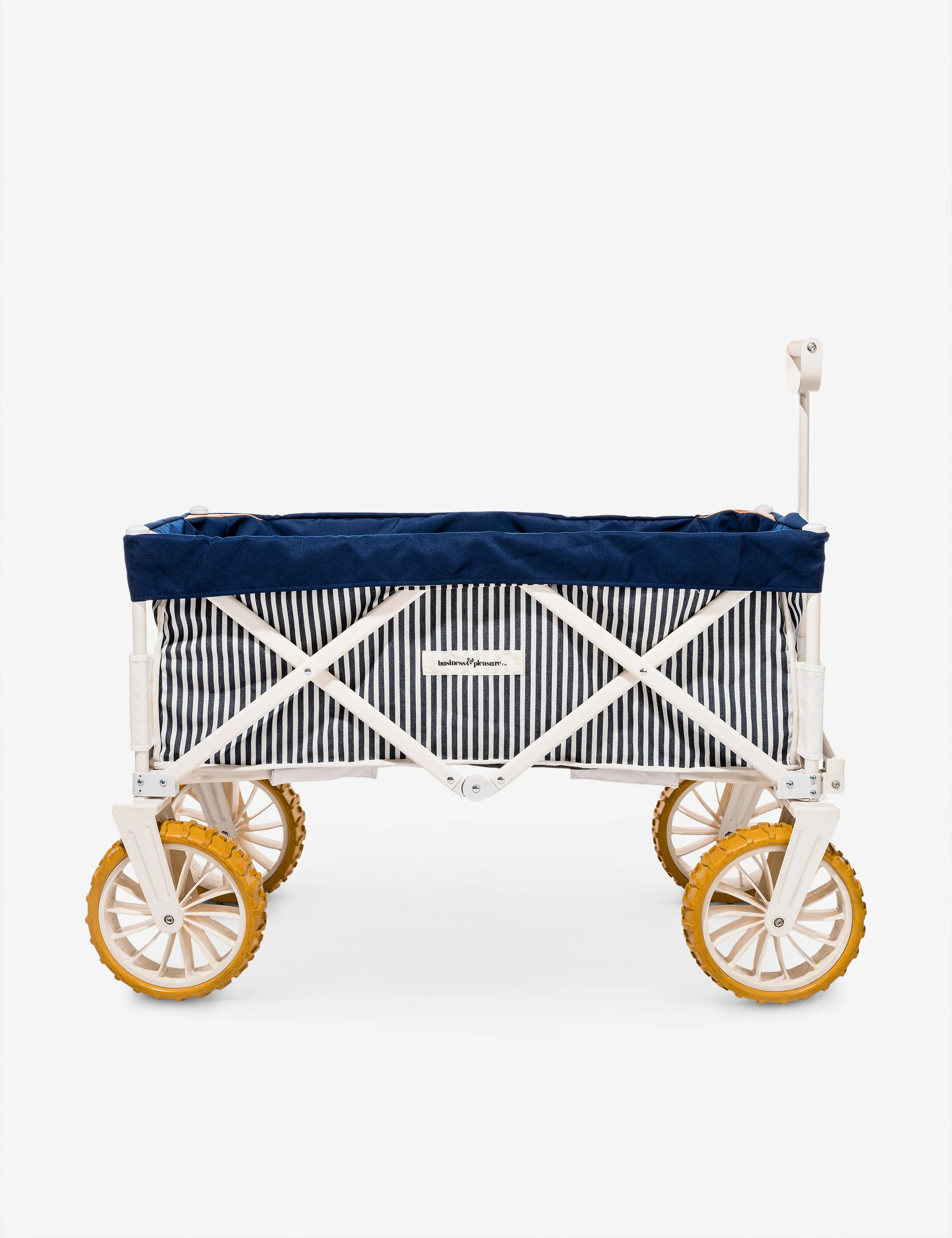Folding Beach Cart by Business & Pleasure Co., Navy Stripe | Lulu and Georgia 
