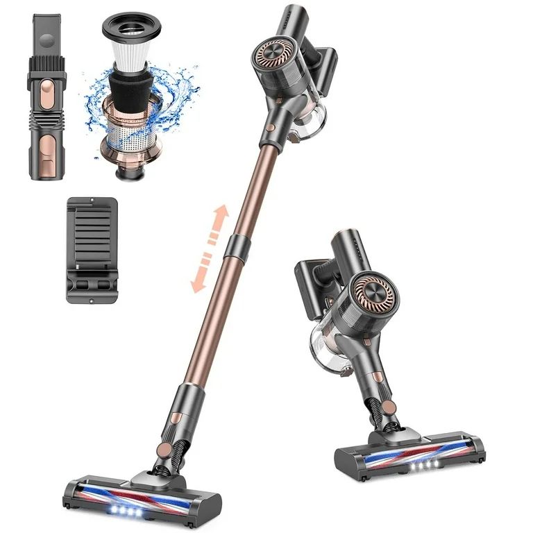 Bossdan Vacuum Cleaner, 4 in 1 Cordless Stick Vacuum Cleaner with Powerful Suction for Hardwood N... | Walmart (US)