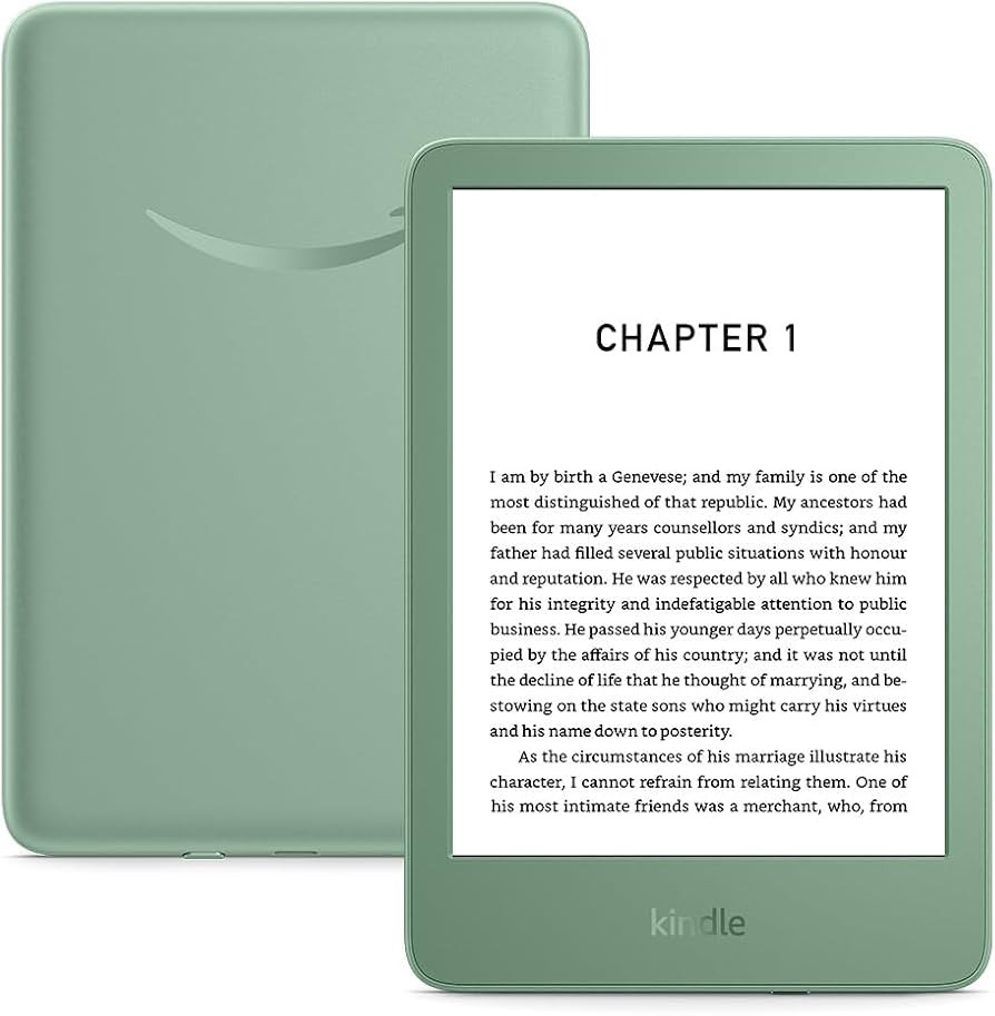 Amazon Kindle (newest gen) – Lightest and most compact Kindle with glare-free display, faster p... | Amazon (UK)