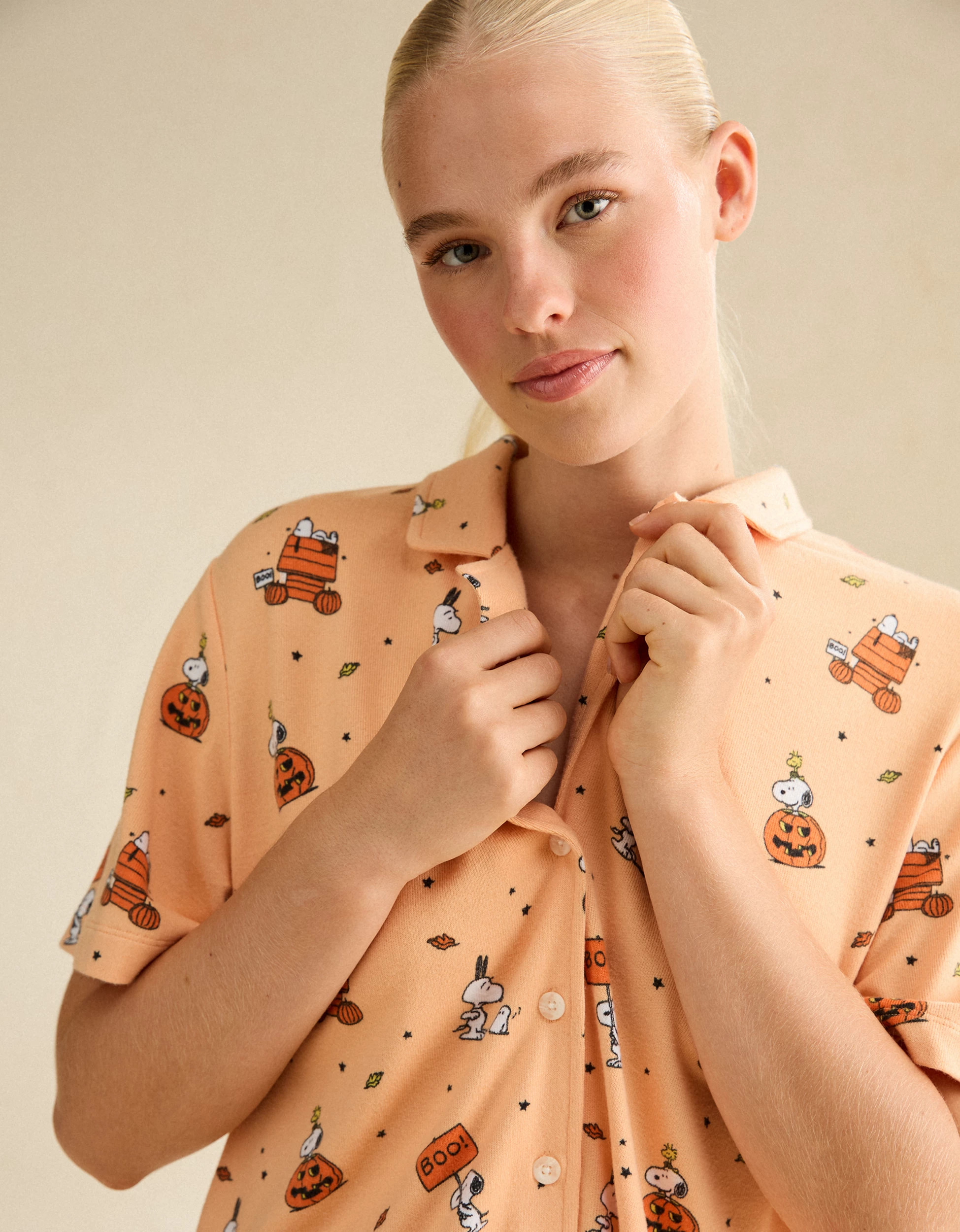 AE Luxe Plush Button-Up PJ Set | American Eagle Outfitters (US & CA)