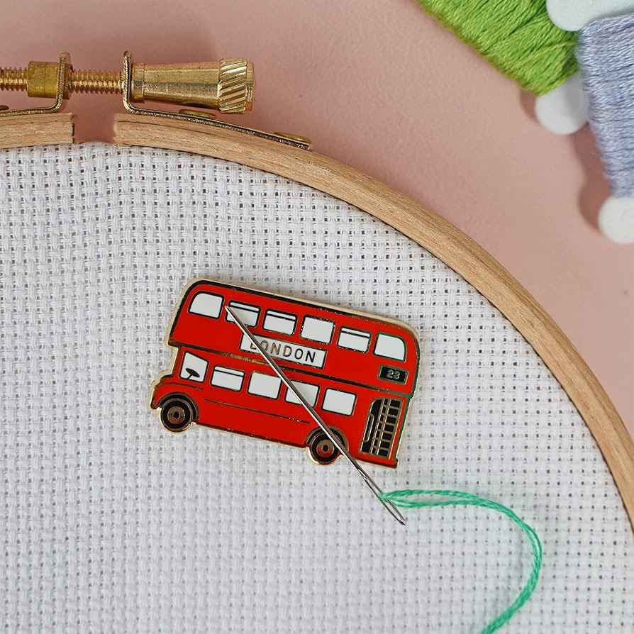 Caterpillar Cross Stitch Needle Minder - London Bus for Cross Stitch, Sewing, Embroidery and Need... | Amazon (US)