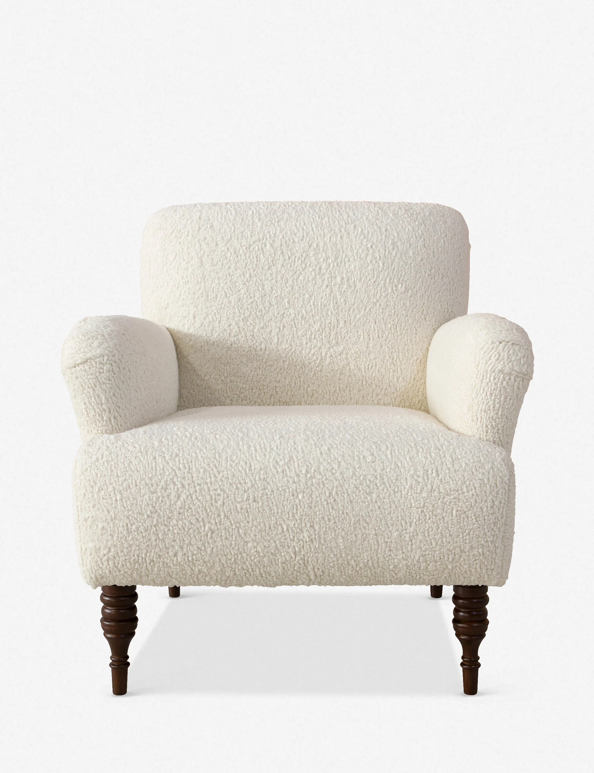 Vyolet Accent Chair, White Boucle | Lulu and Georgia 