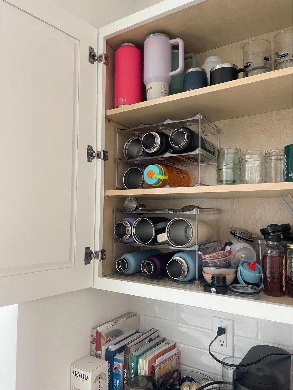 Water bottle organizer currently on sale! We’ve had this one for a bit now and it’s been so much more manageable for storing big cups 

#LTKHome #LTKxPrimeDay #LTKSaleAlert