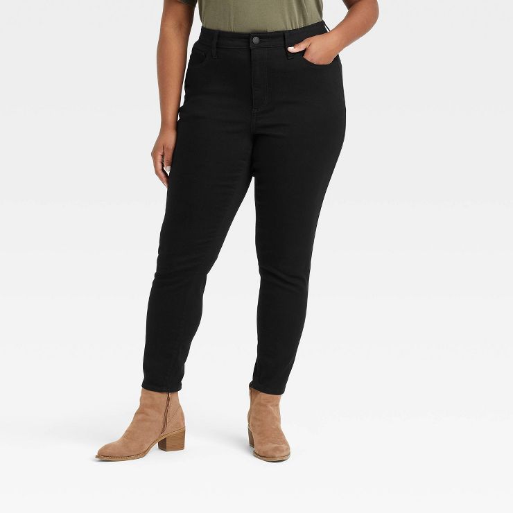 Women's High-Rise Skinny Jeans - Universal Thread™ Black | Target