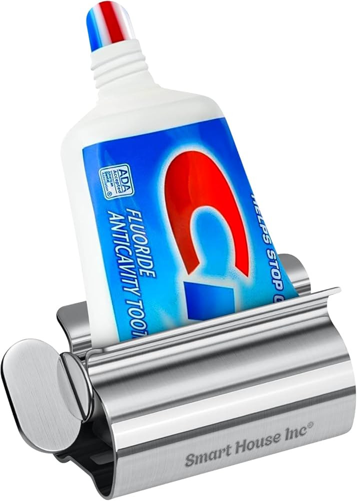Toothpaste Squeezer Tube Roller Stainless Steel Tube Squeezer Rollers, Saves Toothpaste, Creams, ... | Amazon (US)