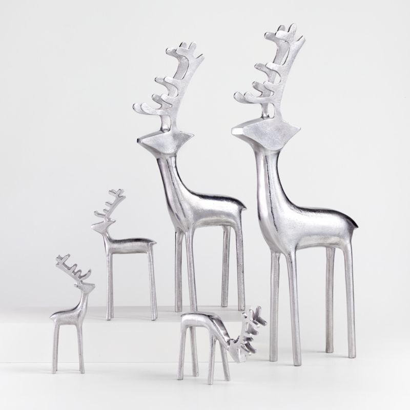 Silver Reindeer | Crate and Barrel | Crate & Barrel