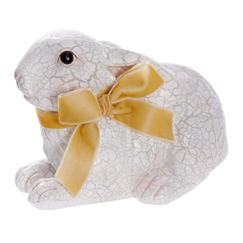 Honeybloom Laying Crackled Easter Bunny, 7" | At Home