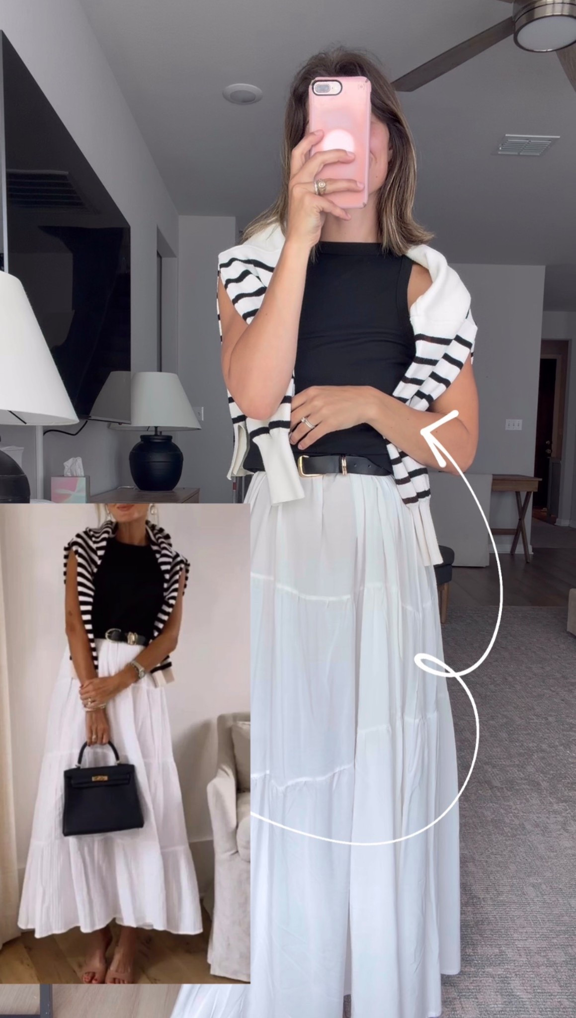 styling a white maxi skirt // Pinterest inspired look x loverly grey // European summer style // summer style // summer outfit idea 

#LTKTravel #LTKSeasonal