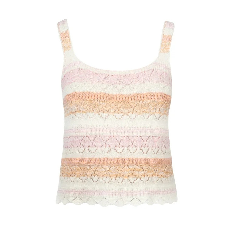 Jessica Simpson Women's Gilda Pointelle Tank Top, Sizes XS-XL - Walmart.com | Walmart (US)