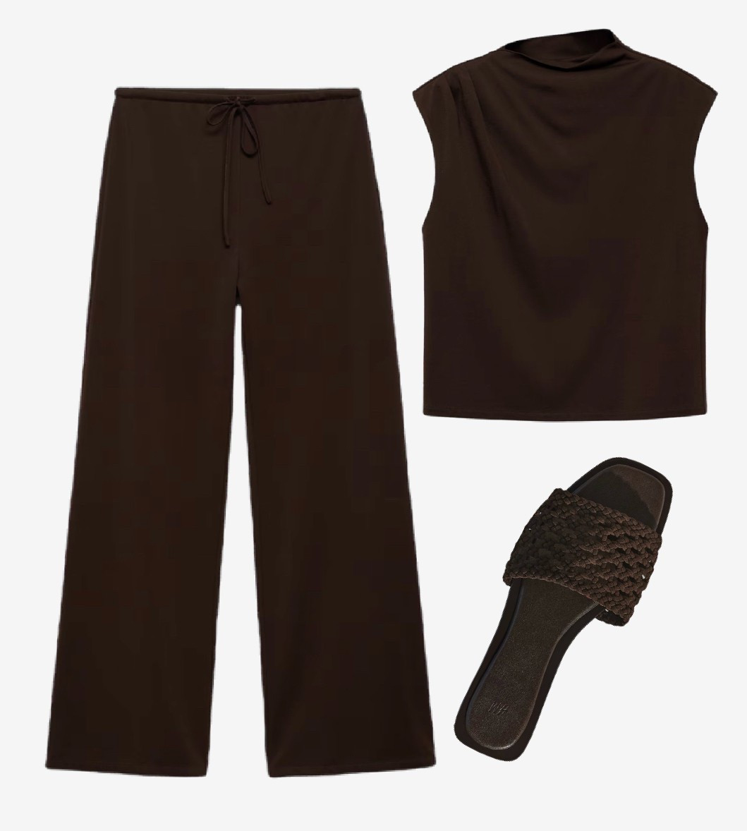 Airport outfit ✈️ 

#brown #mango #loungewear #cosy #sliders 

#LTKeurope #LTKtravel #LTKuk