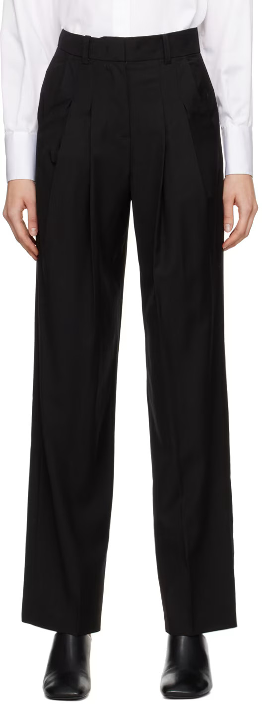 Black Gelso Trousers | SSENSE
