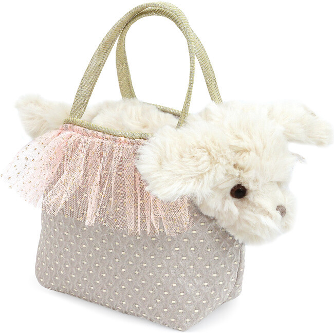 Sugar Maltese Plush And Purse Set | Maisonette