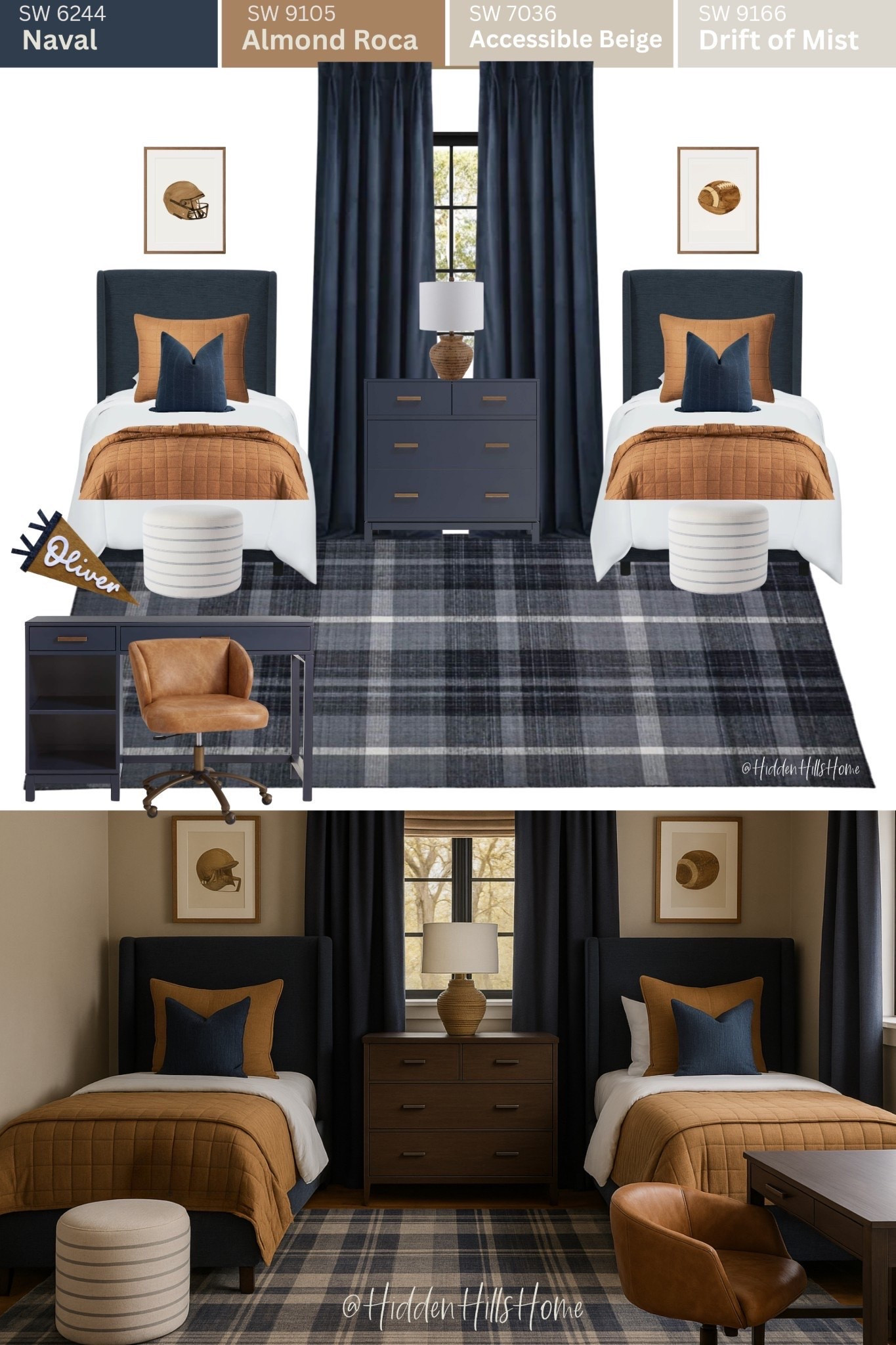 Boys bedroom decor, shared boys room, twin boys bedroom decor ideas, twin bed, sports themed boys bedroom, masculine bedroom decor ideas, bedroom design #boysroom

#LTKHome #LTKSaleAlert #LTKKids