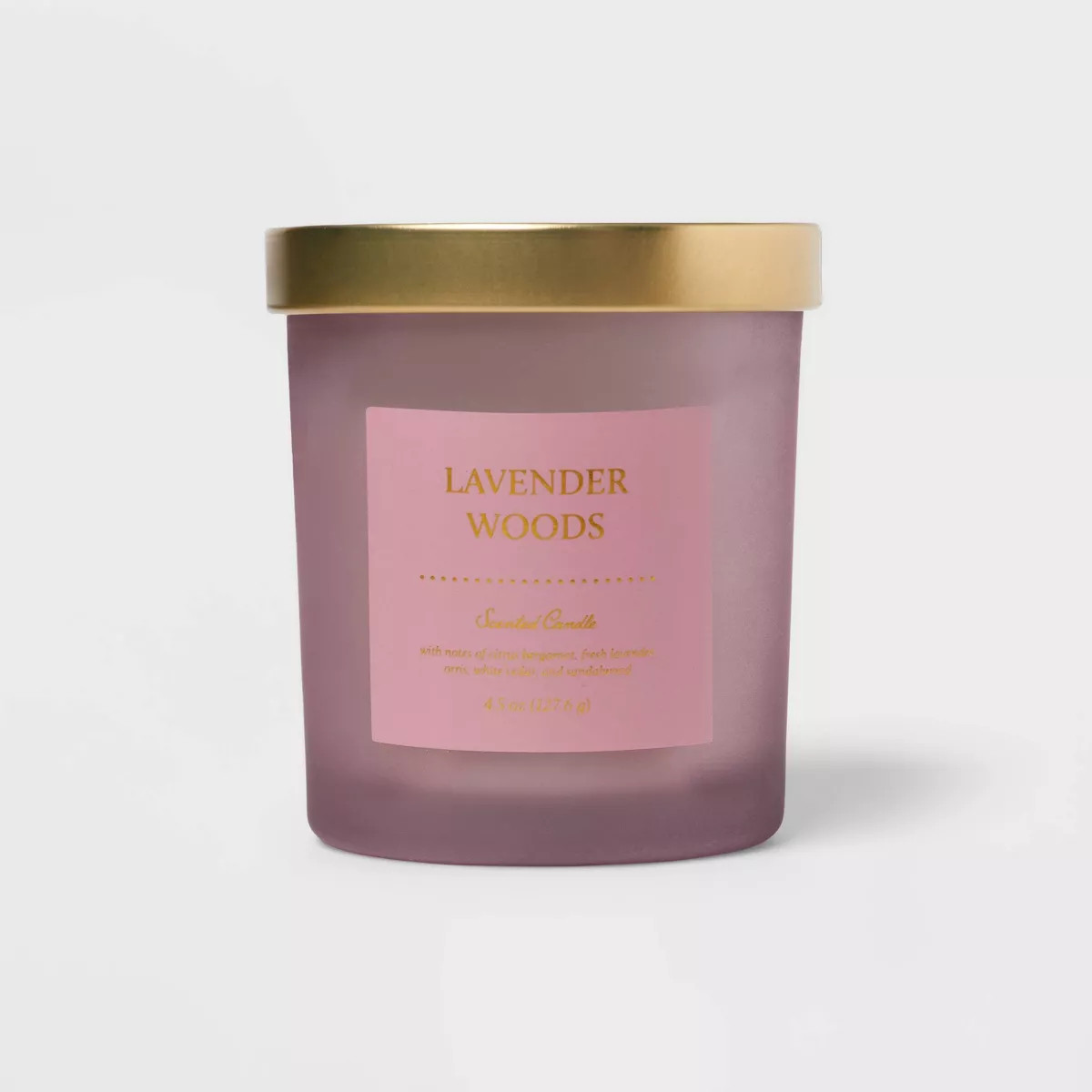 Colored Glass Candle Lavender Woods Purple - Threshold™ | Target