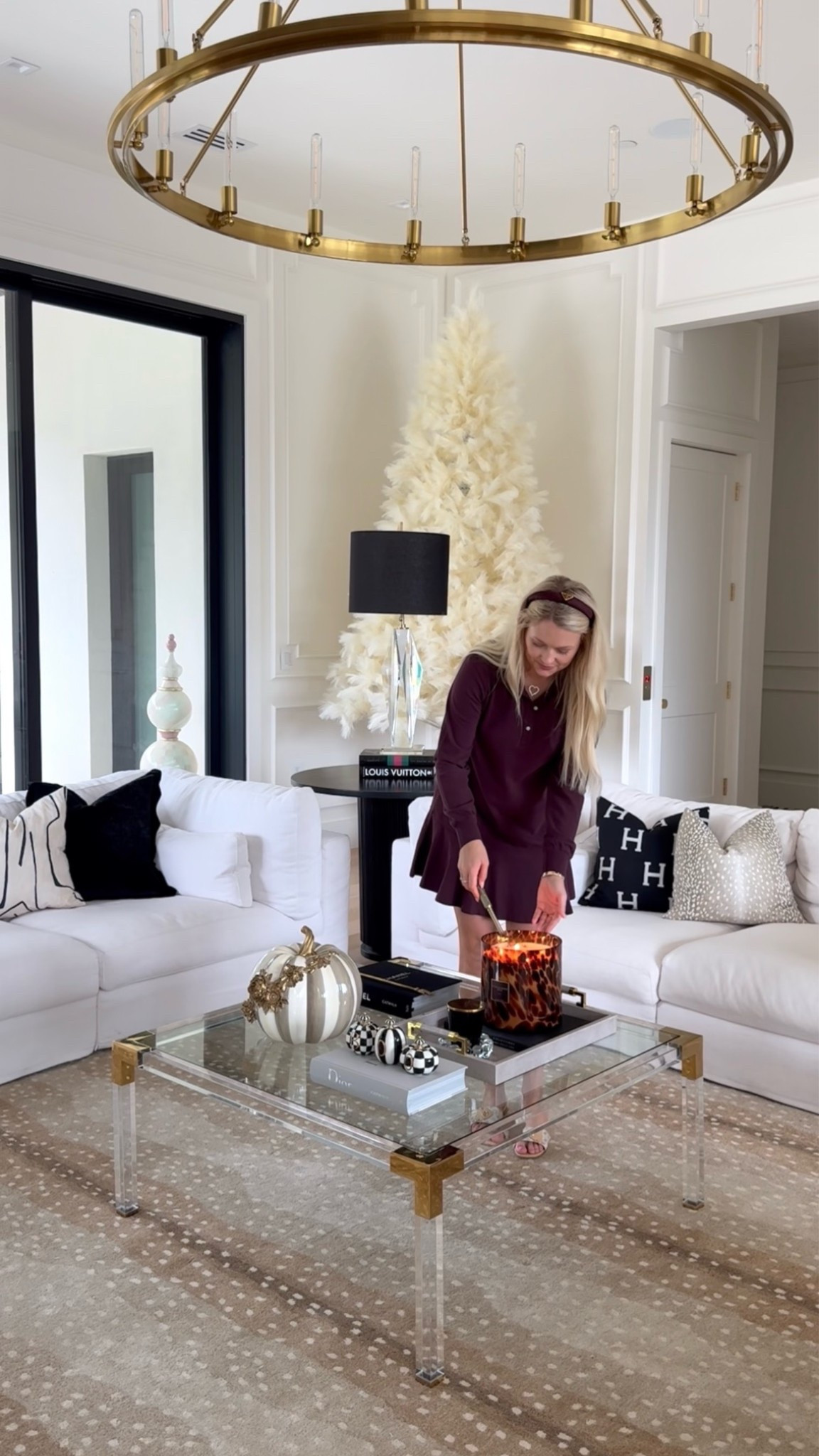 Fall coffee table styling!!