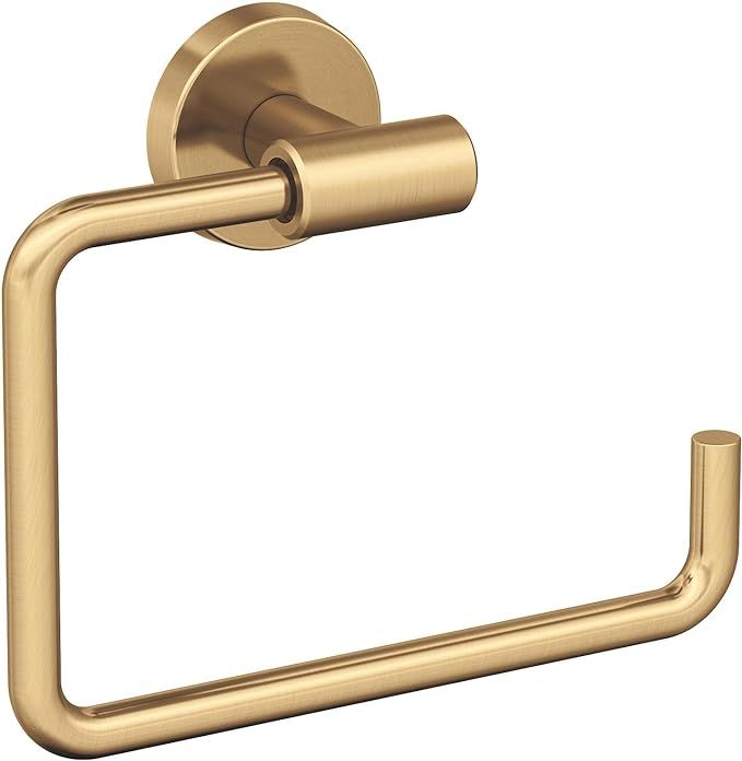 Amerock BH26541CZ | Champagne Bronze Towel Ring | 6-7/16 in (164 mm) Length Towel Holder | Arrond... | Amazon (US)