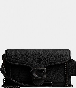 Solid Polished Pebble Tabby Convertible Gold Chain Wristlet Crossbody Bag | Dillard's