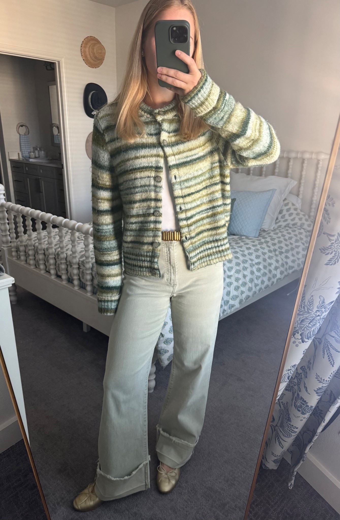 You’re Green!

Green outfit
Green pants
Green jeans
Wide leg jeans
Cuffed jeans
High waisted jeans
Joes jeans
Joes jeans the Mia
Rebecca minkoff tote
Rebecca minkoff purse
Grey tote
Grey bag
Tote bag
Work bag
Travel bag
Gold belt
Beige belt
Tan belt
Khaite belt
Chanel ballet flats
Chanel shoes
Chanel flats
Gold ballet flats
Gold shoes
Gold flats
Fall outfit
Fall style
Work outfit
Cute outfit
Cute casual outfit
Casual dinner outfit
Winter outfit
Winter style
Fall transition
Fall work outfit
Office outfit
Office style
Office casual outfit
Splendid Daniella Cardigan
Fall sweater
Cozy sweater
Fall cardigan
Striped sweater
Striped cardigan
Splendid sweater
Splendid cardigan
Green sweater
Green cardigan
Rent the runway
Printed sweater
Printed cardigan

#LTKWorkwear #LTKStyleTip