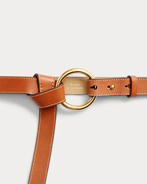 O-Ring Vachetta Leather Belt | Ralph Lauren (UK)
