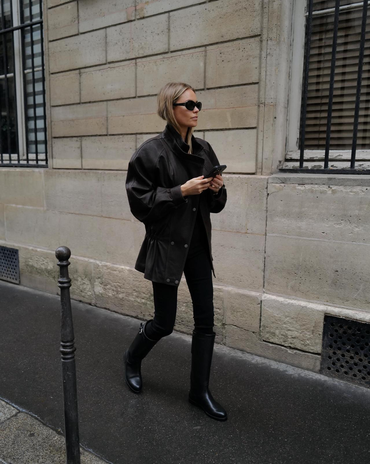 Manokhi leather jacket, NAKD x Claire Rose slim trousers, Ralph Lauren leather riding boots

#LTKSeasonal #LTKShoeCrush #LTKStyleTip