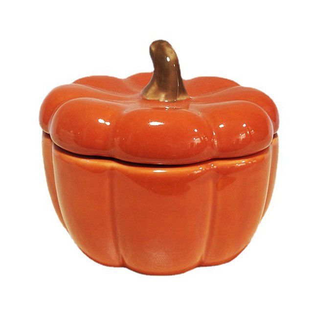 Pumpkin Candle Holder Cup with Lid for Home Bedroom Decoration Ceramics Cups | Walmart (US)