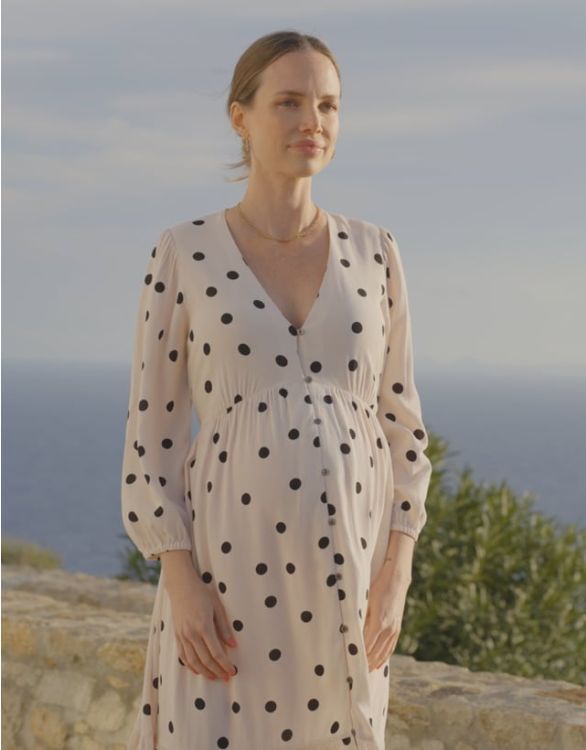 Button-Down Polka Dot Maternity Dress | Seraphine US