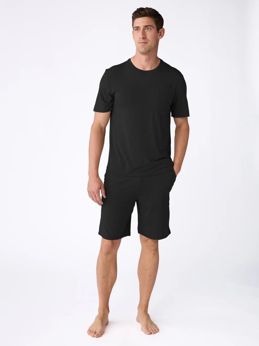 Men's Bamboo Stretch-Knit Short Sleeve Pajama Set | Cozy Earth