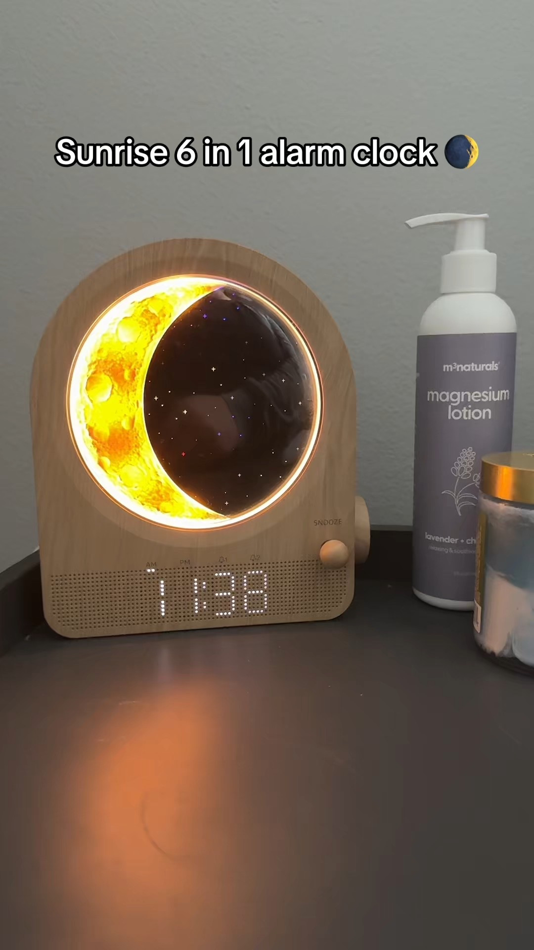 This is the coolest alarm clock! It’s a clock an alarm clock a timer a sound machine, a sunrise alarm clock and a nightlight all in one! Not only is it super aesthetically pleasing, but the multifunctional piece makes it well worth every single penny. #sunrisealarmclock #alarmclock #soundmachine #nightlight #bedsidelight 

#LTKmorningroutine #LTKmomlife #LTKValentine