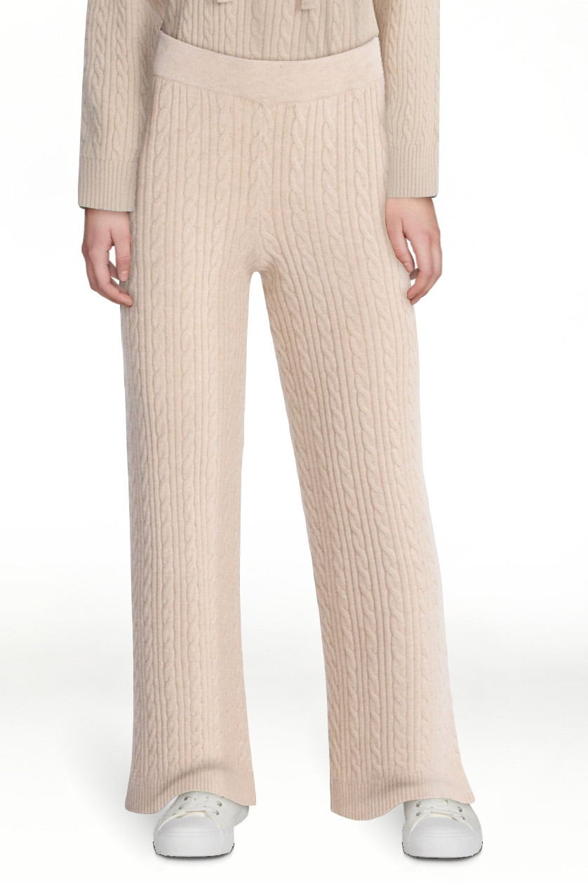 Free Assembly Women's and Women's Plus Cozy Yarn Cable Knit Sweatpants, 28.5" Inseam, Sizes XS-4X | Walmart (US)